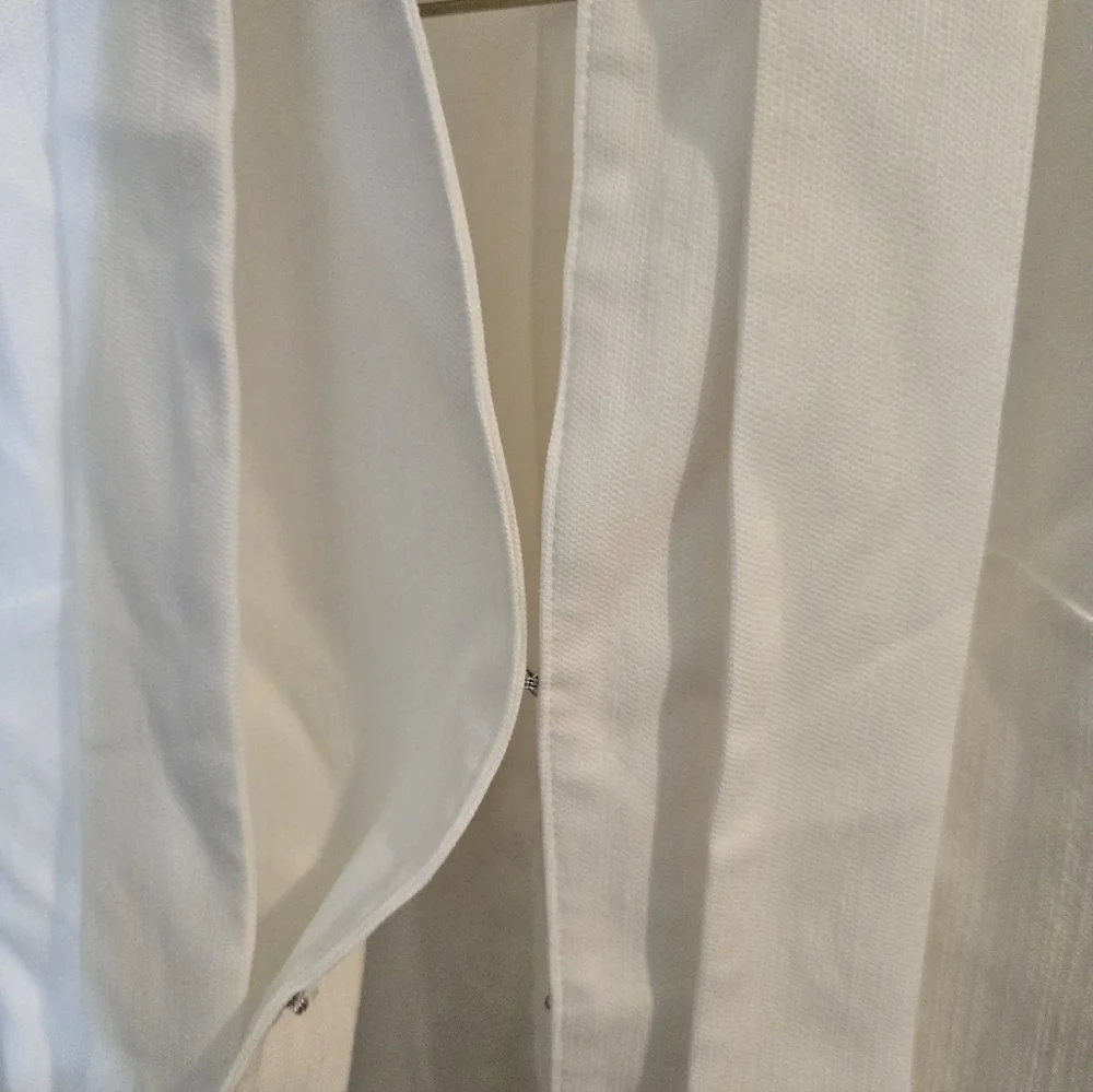 NWT Commense White Sleeveless Vest Top Blouse Tie Waist Belted Xs Old Money - Picture 9 of 10